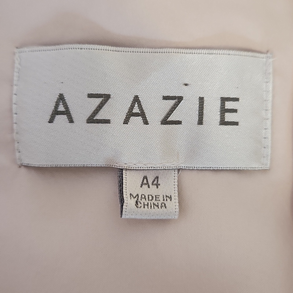 NWT AZAZIE LIZET Alabaster A-Line Sweetheart Neckline Chiffon Dress, size A4 - Picture 7 of 16